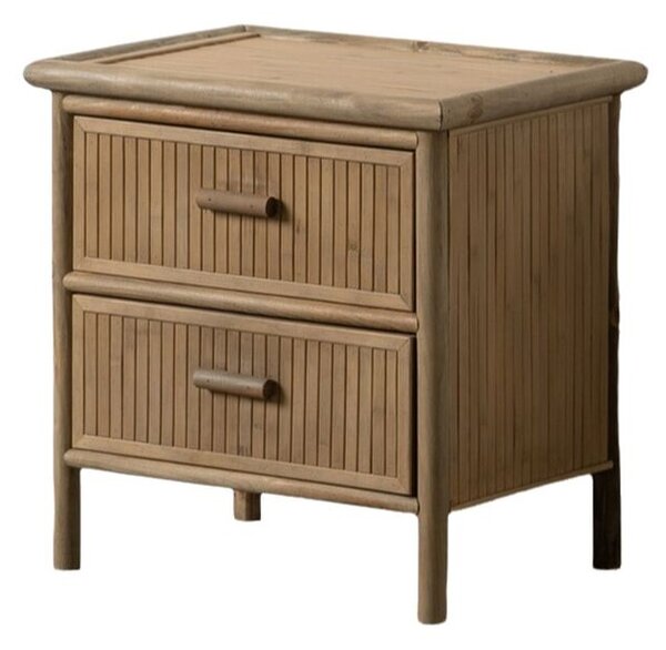 Nightstand Natural Bamboo 48 x 36 x 49 cm