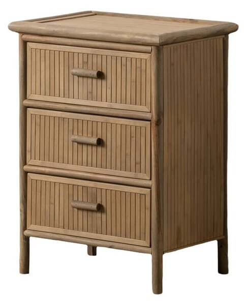 Nightstand Natural Bamboo 48 x 36 x 66 cm