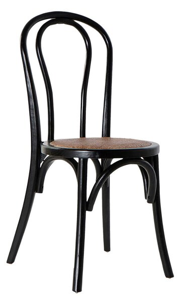 Dining Chair DKD Home Decor Black Multicolour 43 x 44 x 89 cm