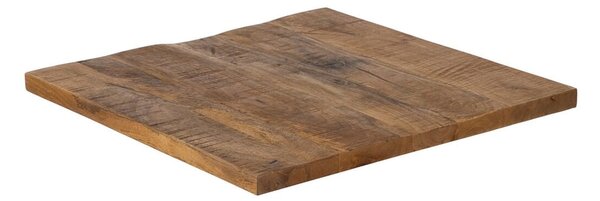 Table top Squared Beige Mango wood 60 x 60 x 3 cm