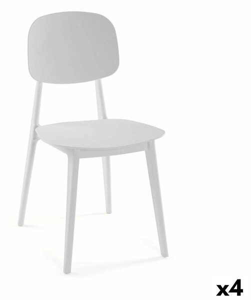 Chair Versa White 39,5 x 80 x 41,5 cm (4 Units)