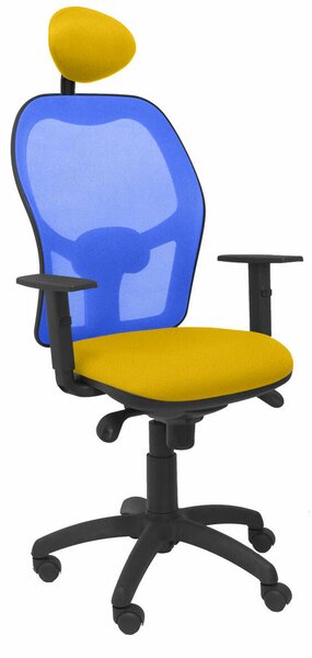 Office Chair with Headrest Jorquera P&C ALI100C Yellow