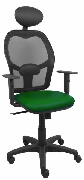 Office Chair with Headrest Alocén P&C B10CRNC Dark green