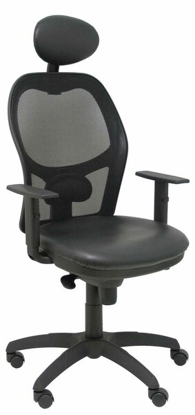 Office Chair with Headrest Jorquera similpiel P&C SNSPNEC Black