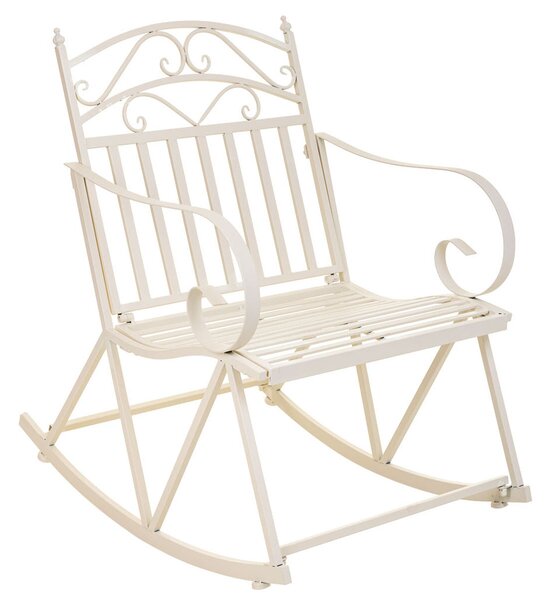 Rocking chair Alexandra House Living White Iron 24 x 45 x 24 cm