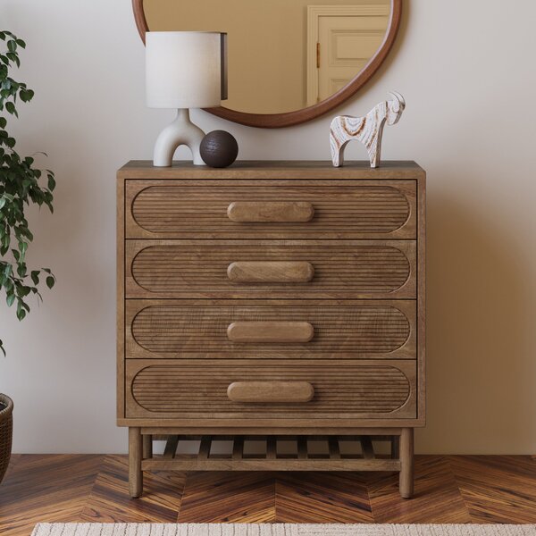 Khari 4 Drawer Chest Mango Wood Brown