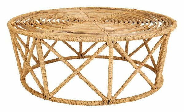 Centre Table Alexandra House Living Brown Cane 80 x 45 x 80 cm