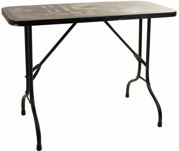 Table Alexandra House Living Black 45 x 75 x 100 cm