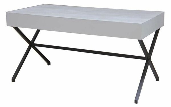 Table Alexandra House Living White 80 x 80 x 160 cm