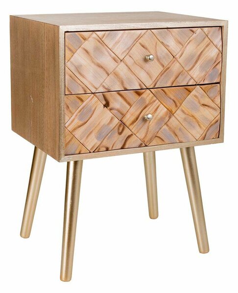 Nightstand Alexandra House Living Brown 35 x 61 x 44 cm