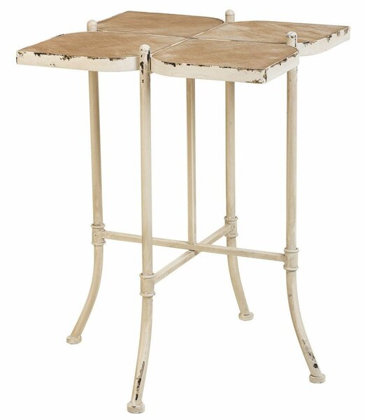 Centre Table Alexandra House Living White Metal Fir wood MDF Wood 48 x 66 x 48 cm