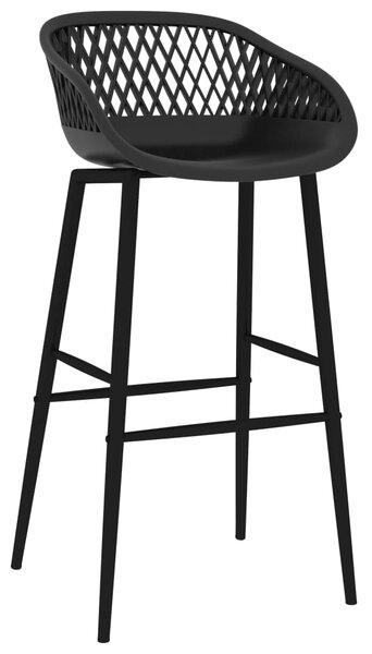 Bar Chairs 4 pcs Black