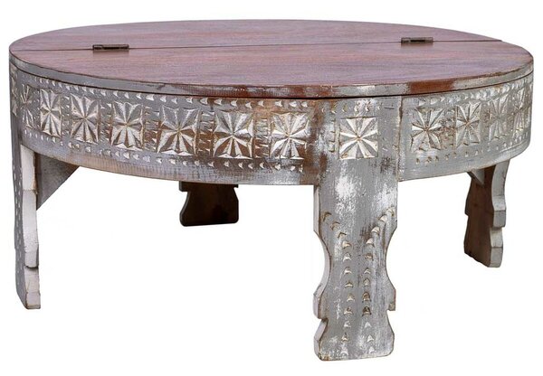 Centre Table Alexandra House Living White Mango wood 80 x 41 x 80 cm