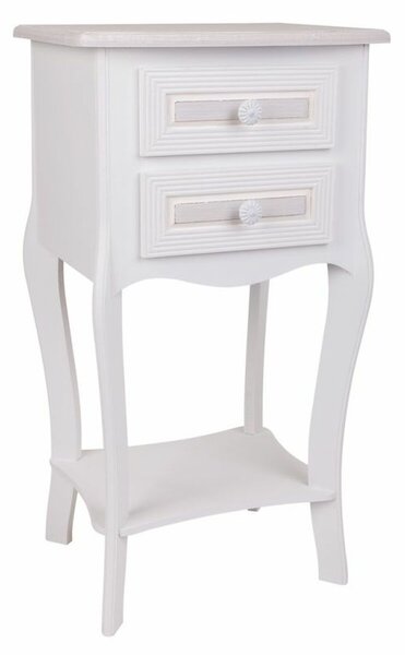 Nightstand Alexandra House Living White 31 x 71 x 38 cm