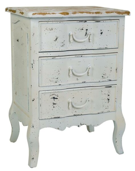 Nightstand Alexandra House Living White 40 x 70 x 50 cm