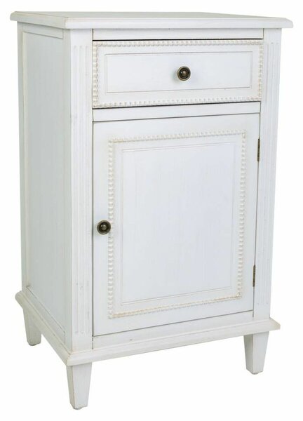 Nightstand Alexandra House Living White 36 x 72 x 45 cm