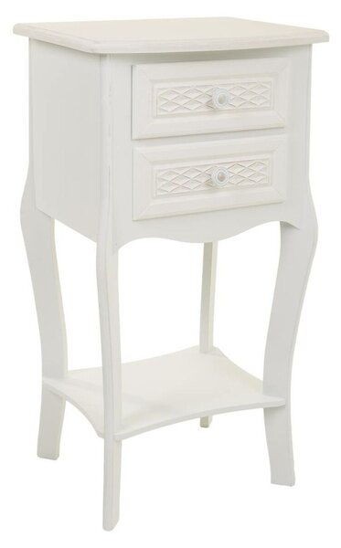 Nightstand Alexandra House Living White Cream 31 x 71 x 38 cm