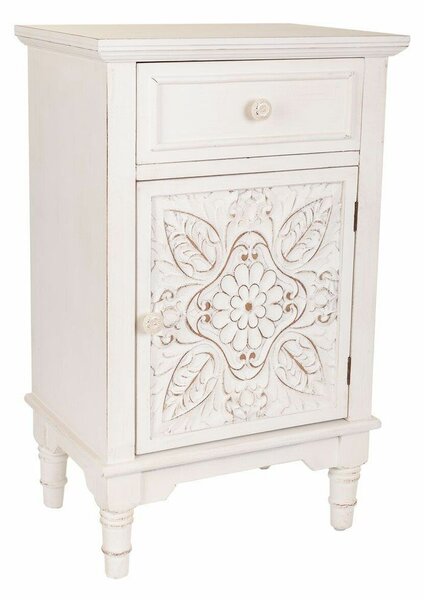 Nightstand Alexandra House Living White 32 x 74 x 46 cm