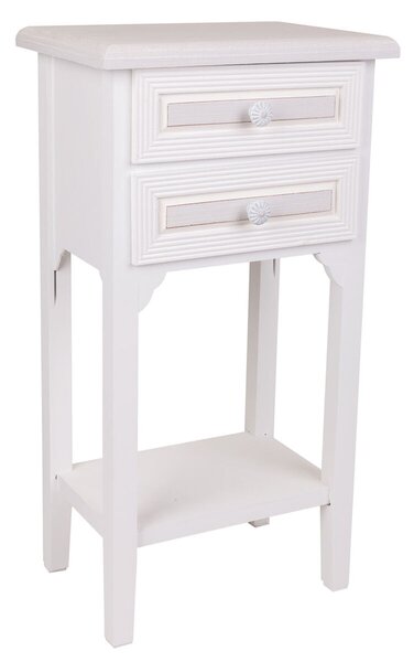 Nightstand Alexandra House Living White 26 x 69 x 37 cm