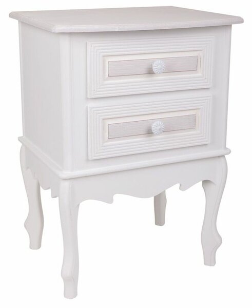 Nightstand Alexandra House Living White 34 x 57 x 42 cm