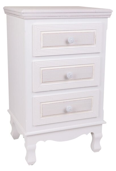 Nightstand Alexandra House Living White 33 x 68 x 41 cm