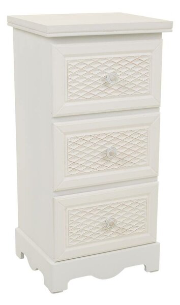 Nightstand Alexandra House Living White Cream 26 x 60 x 31 cm