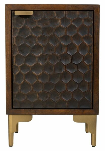 Nightstand Alexandra House Living Brown 35 x 60 x 40 cm