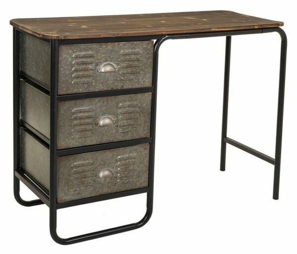 Desk Alexandra House Living Brown Wood Metal 42 x 79 x 104 cm