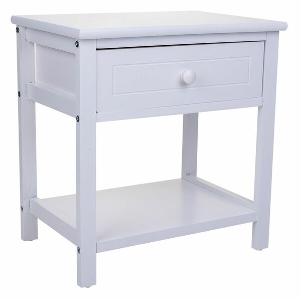 Nightstand Alexandra House Living White 29 x 42 x 40 cm