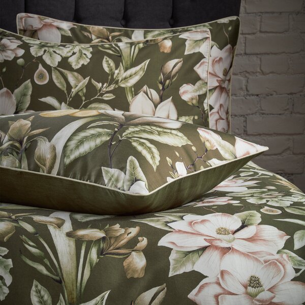 EW by Edinburgh Weavers Lavish Floral 100% Cotton Sateen Duvet Cover & Pillowcase Set