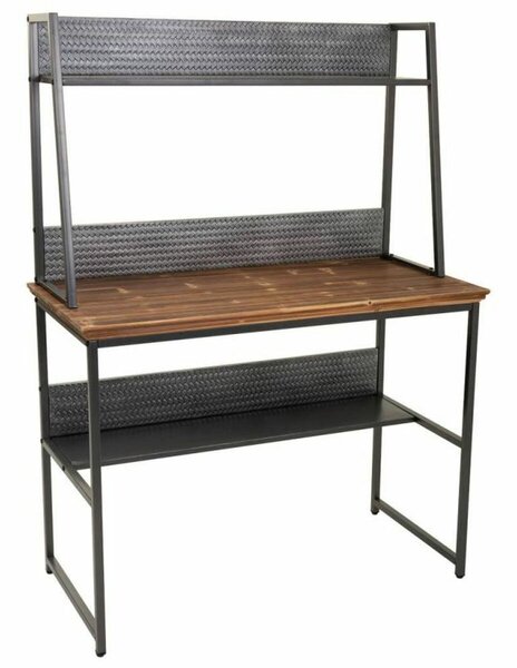 Desk Alexandra House Living Brown Wood Metal 47 x 141 x 103 cm