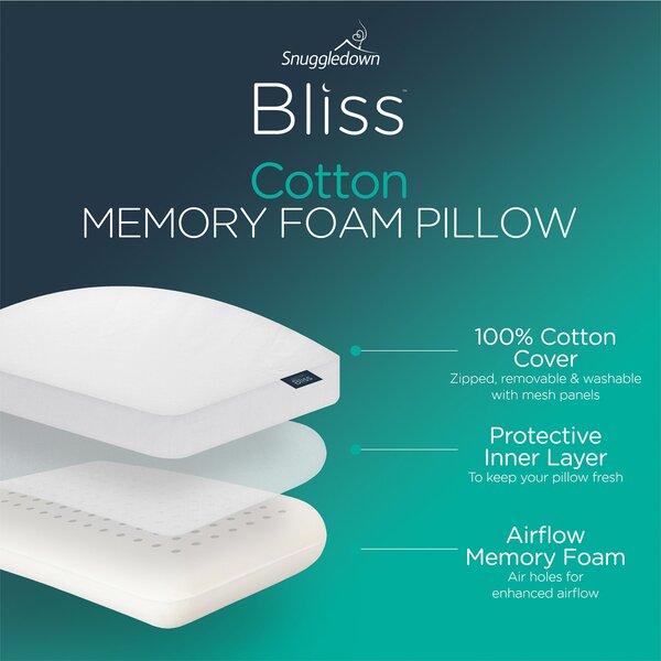 Snuggledown Bliss Extra Deep Cotton Touch Side Sleeper Pillow