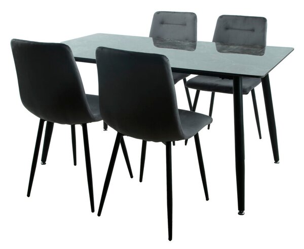 Table set with chairs Romimex 5 Pieces