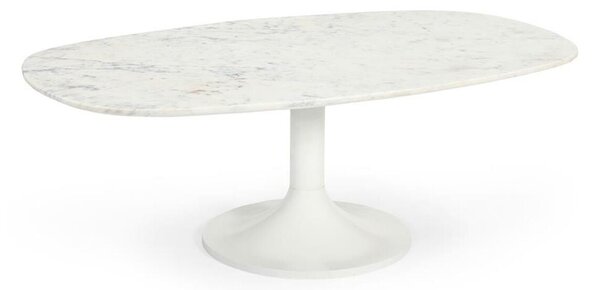 Centre Table Home ESPRIT White Metal Marble 120 x 70 x 39 cm