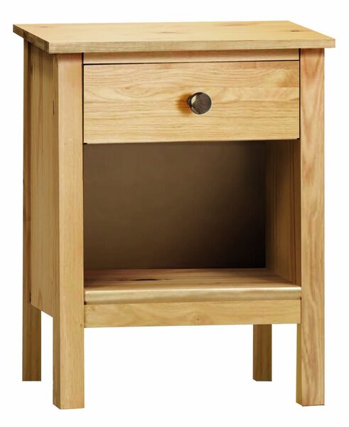 Nightstand Alexandra House Living Honey Oak Metal Pine 47 x 60 x 35 cm 1 drawer