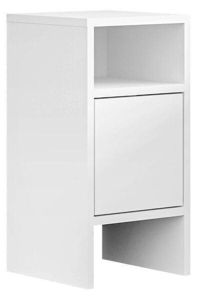 Nightstand Alexandra House Living White Wood MDP 29 x 59 x 29 cm 1 door