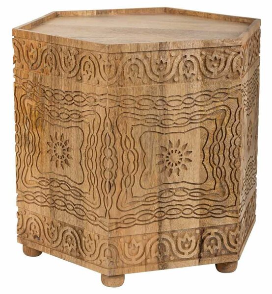 Centre Table Alexandra House Living Brown Mango wood 45 x 41 x 45 cm Traditional style