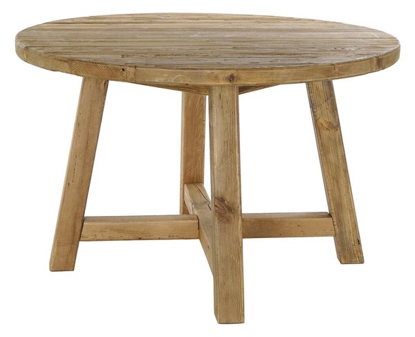 Dining Table DKD Home Decor Natural Pinewood 120 x 120 x 76 cm