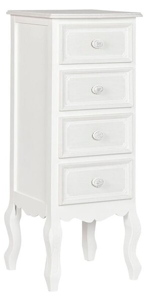 Chest of drawers Home ESPRIT White Wood MDF Wood Romantic 40 x 36 x 100 cm