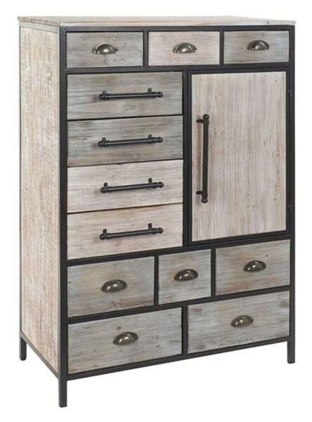 Chest of drawers DKD Home Decor Wood Metal (80 x 40 x 122 cm)