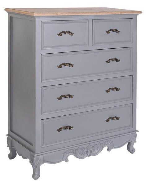 Chest of drawers DKD Home Decor Grey MDF Wood (80 x 40 x 96 cm)