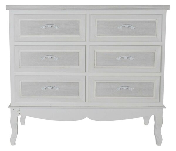 Chest of drawers DKD Home Decor 100 x 40 x 87 cm Wood White Romantic MDF Wood