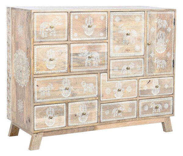 Chest of drawers DKD Home Decor Natural Mango wood MDF Wood 112 x 36 x 89,5 cm