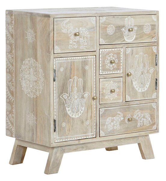 Chest of drawers DKD Home Decor Natural Mango wood 61 x 33,5 x 68,5 cm