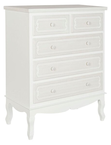 Chest of drawers DKD Home Decor White MDF Wood Romantic 80 x 40 x 105 cm