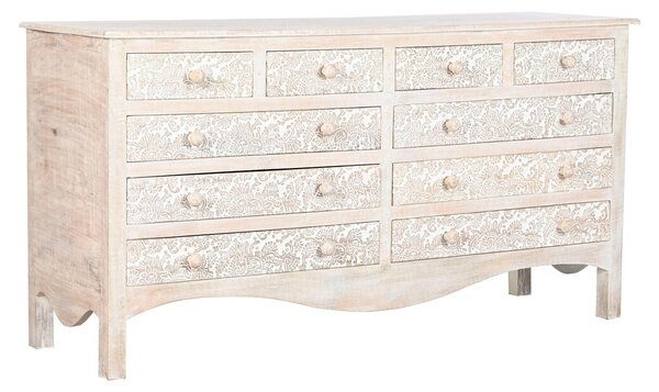 Chest of drawers Home ESPRIT White Natural Mango wood MDF Wood 145 x 41 x 75 cm