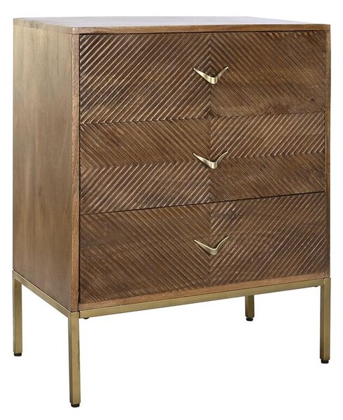 Chest of drawers DKD Home Decor Metal Mango wood (70 x 40 x 90 cm)