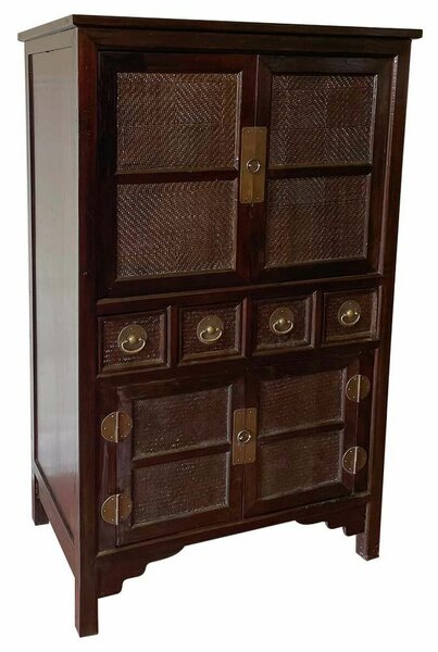 Cupboard Alexandra House Living Brown Wood Elm wood 62 x 160 x 100 cm