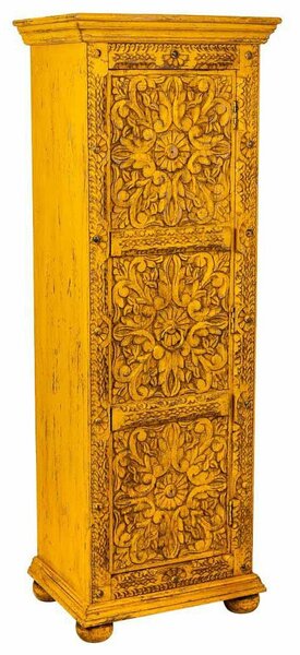 Cupboard Alexandra House Living Yellow Iron Mango wood 40 x 149 x 53 cm