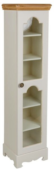 Cupboard Alexandra House Living White Natural Pine MDF Wood 20 x 98 x 24 cm